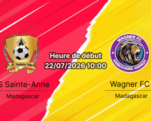 Pronostic AS St Anne Wagner Ambovombe – Stade Elgeco Plus Antananarivo, Yas Coupe de Madagascar 2026 demi-finale 22 juillet