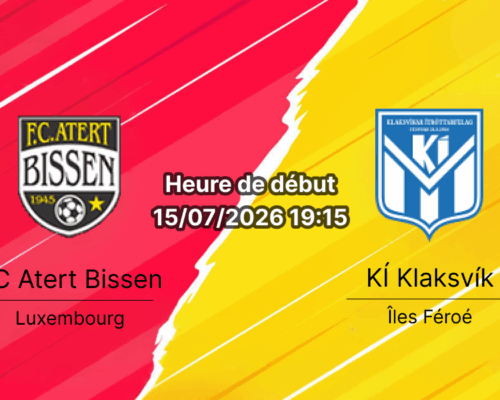 Pronostic Atert Bissen KÍ Klaksvík – Stade de Luxembourg, 1er tour qualifications Ligue des champions UEFA 15 juillet 2026