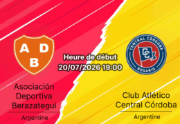 Pronostic Berazategui Central Córdoba – Estadio Norman Lee Berazategui, Primera C Metropolitana Argentina fecha 20 interzonales 20 juillet 2026