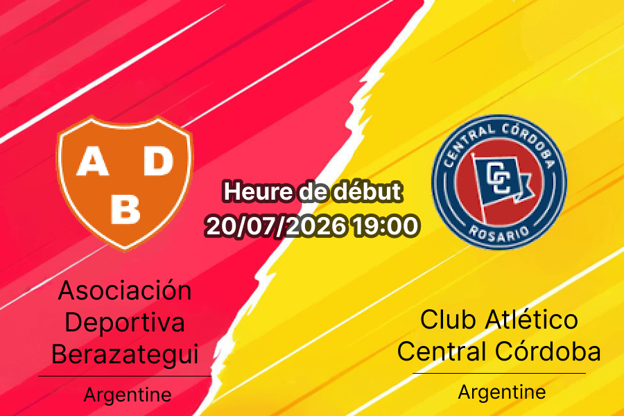 Pronostic Berazategui Central Córdoba – Estadio Norman Lee Berazategui, Primera C Metropolitana Argentina fecha 20 interzonales 20 juillet 2026