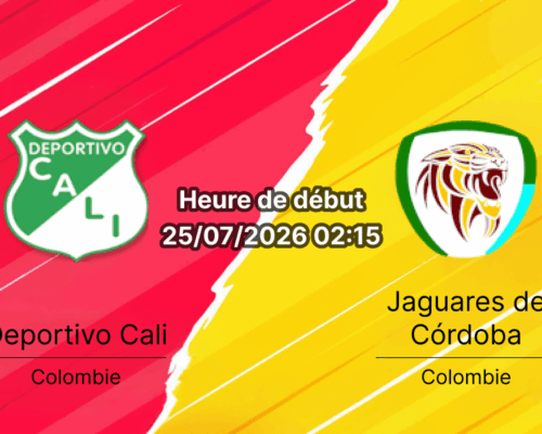 Pronostic Deportivo Cali Jaguares de Córdoba – Estadio Deportivo Cali Palmaseca, Liga BetPlay Clausura Jornada 1 24 juillet 2026