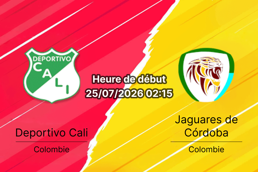 Pronostic Deportivo Cali Jaguares de Córdoba – Estadio Deportivo Cali Palmaseca, Liga BetPlay Clausura Jornada 1 24 juillet 2026