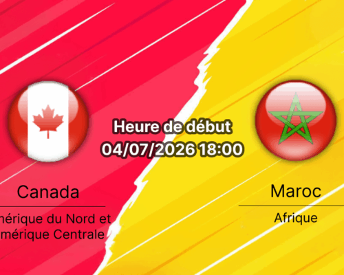 Pronostic Canada Maroc – NRG Stadium de Houston, Texas, huitième de finale Coupe du monde 2026, 4 juillet