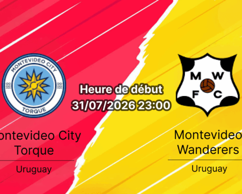 Pronostic Montevideo City Torque Wanderers – Estadio Charrúa Montevideo, Torneo Intermedio Uruguay Groupe B Tour 7 31 juillet 2026