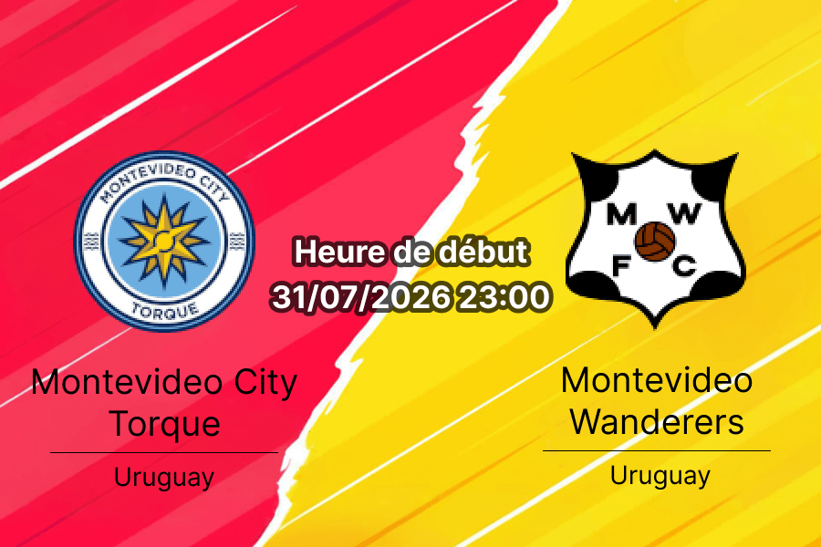 Pronostic Montevideo City Torque Wanderers – Estadio Charrúa Montevideo, Torneo Intermedio Uruguay Groupe B Tour 7 31 juillet 2026