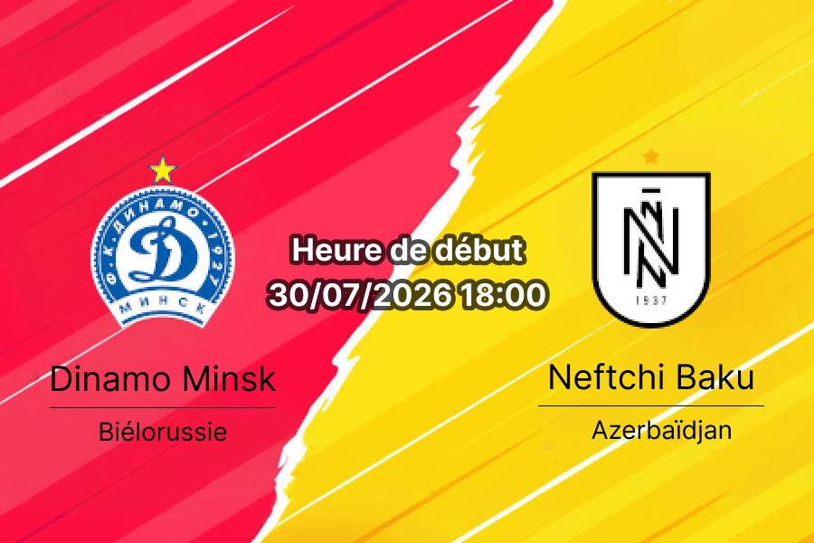 Pronostic Dinamo Minsk Neftchi Baku – Stade Beroe Stara Zagora Bulgarie, Ligue Conférence UEFA 2e tour 30 juillet 2026