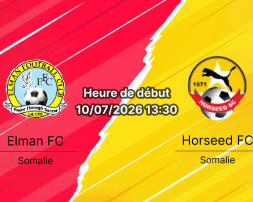 Pronostic Elman Horseed – Mogadishu Stadium, Premier League Somalia, 10 juillet 2026