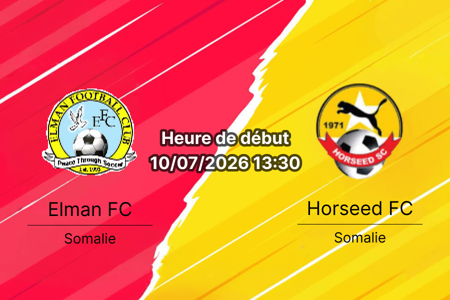 Pronostic Elman Horseed – Mogadishu Stadium, Premier League Somalia, 10 juillet 2026