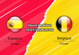 Pronostic Espagne Belgique – SoFi Stadium Inglewood, quart de finale Coupe du Monde 2026, 10 juillet