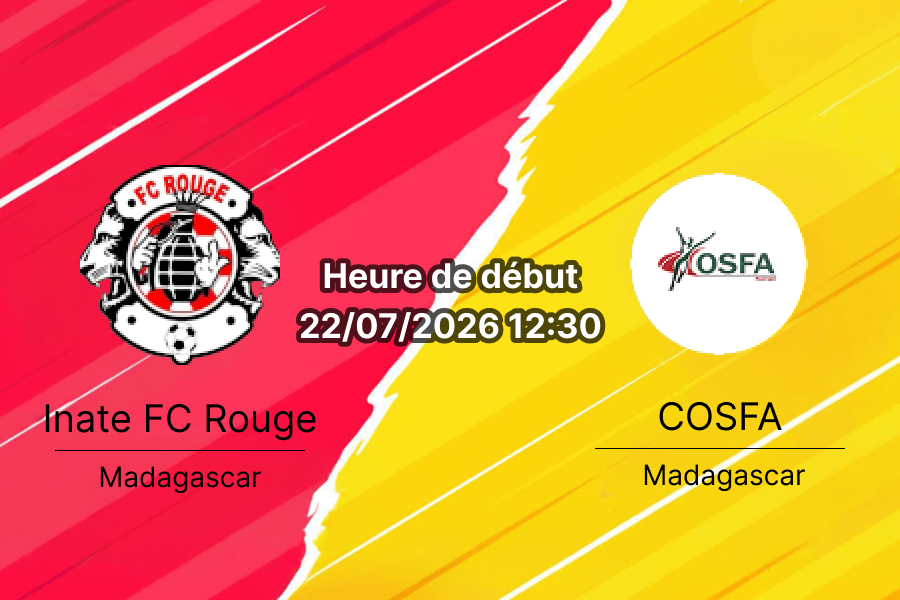 Pronostic FC Rouge COSFA – Stade Elgeco Plus Antananarivo, Yas Coupe de Madagascar 2026 demi-finale 22 juillet