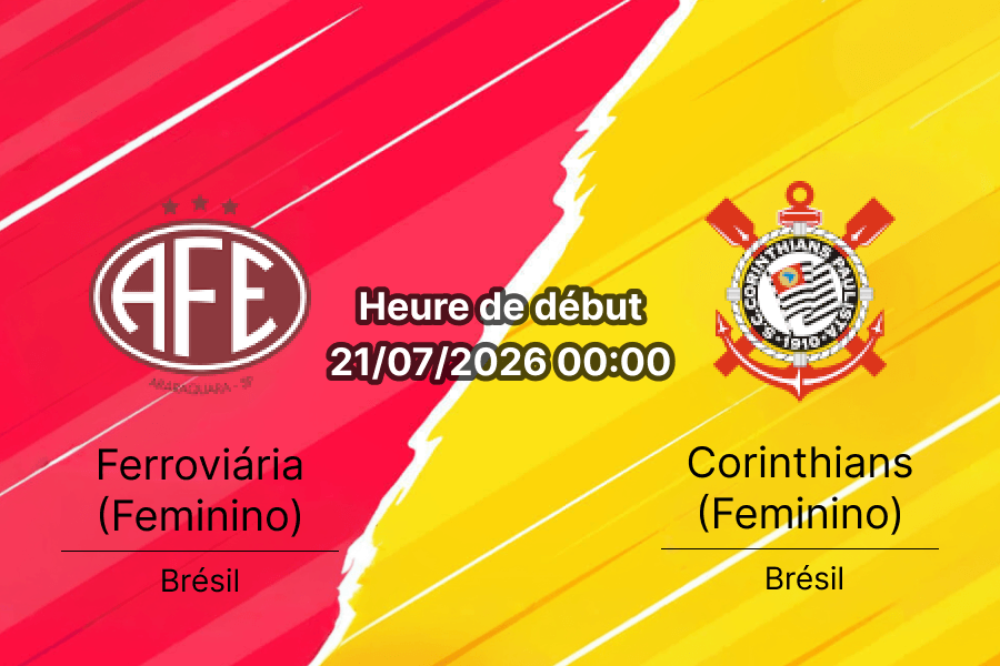 Pronostic Ferroviária Corinthians Feminino – Arena Fonte Luminosa Araraquara, Copa do Brasil Feminina 2026 oitavas de final 20 juillet