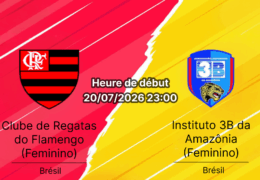 Pronostic Flamengo 3B da Amazônia – Estádio Luso-Brasileiro Rio de Janeiro, Copa do Brasil Feminina 2026 oitavas de final 20 juillet