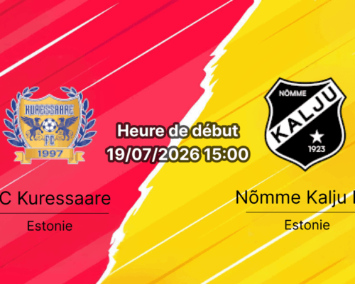Pronostic Kuressaare Nomme Kalju – Stade municipal Kuressaare île de Saaremaa, Meistriliiga Estonie Tour 20 19 juillet 2026