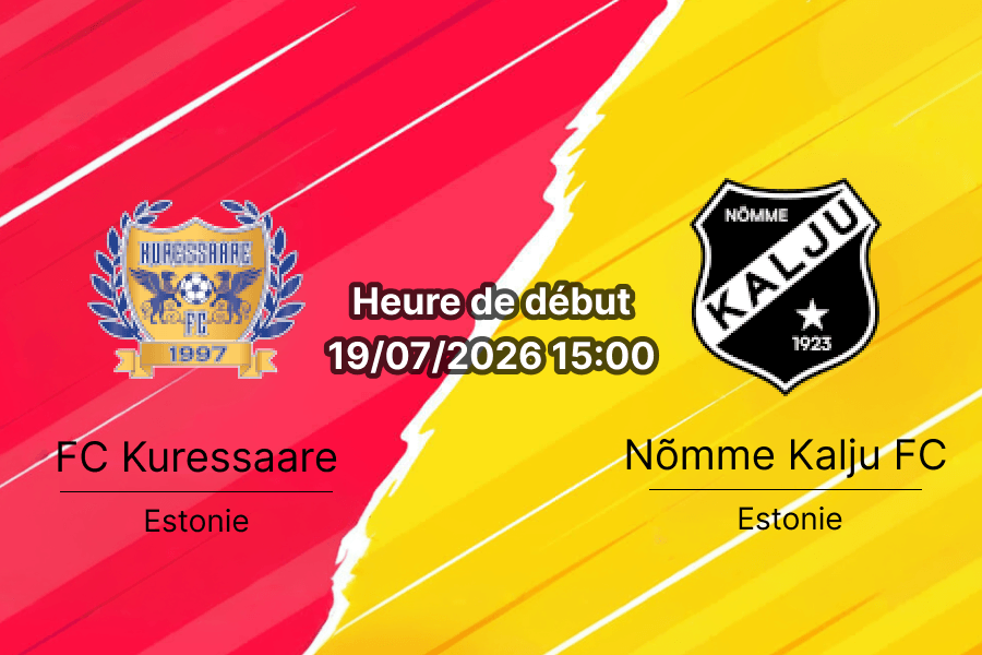 Pronostic Kuressaare Nomme Kalju – Stade municipal Kuressaare île de Saaremaa, Meistriliiga Estonie Tour 20 19 juillet 2026