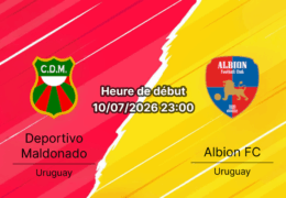 Pronostic Deportivo Maldonado Albion Montevideo – Estadio Domingo Burgueño, Primera División Uruguay, 10 juillet 2026