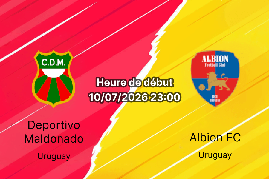 Pronostic Deportivo Maldonado Albion Montevideo – Estadio Domingo Burgueño, Primera División Uruguay, 10 juillet 2026