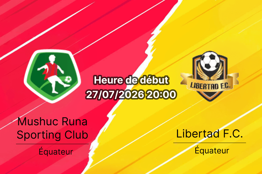 Pronostic Mushuc Runa Libertad Loja – Estadio COAC Mushuc Runa Ambato, Liga Pro Tour 22 27 juillet 2026