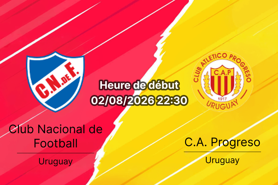 Pronostic Nacional Progreso – Gran Parque Central Montevideo, Torneo Intermedio Uruguay Tour 7, 2 août 2026