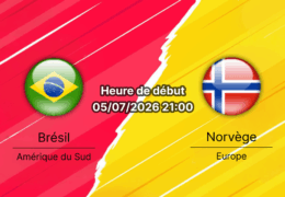 Pronostic Brésil Norvège – MetLife Stadium East Rutherford, 8e de finale Coupe du Monde 2026, 5 juillet