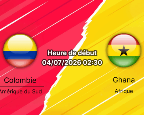 Pronostic Colombie Ghana – Arrowhead Stadium Kansas City, 1/16e de finale Coupe du Monde 2026, 4 juillet