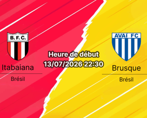 Pronostic Itabaiana Brusque – Stade Etelvino Mendonça, Brasileirão Série C 13 juillet 2026
