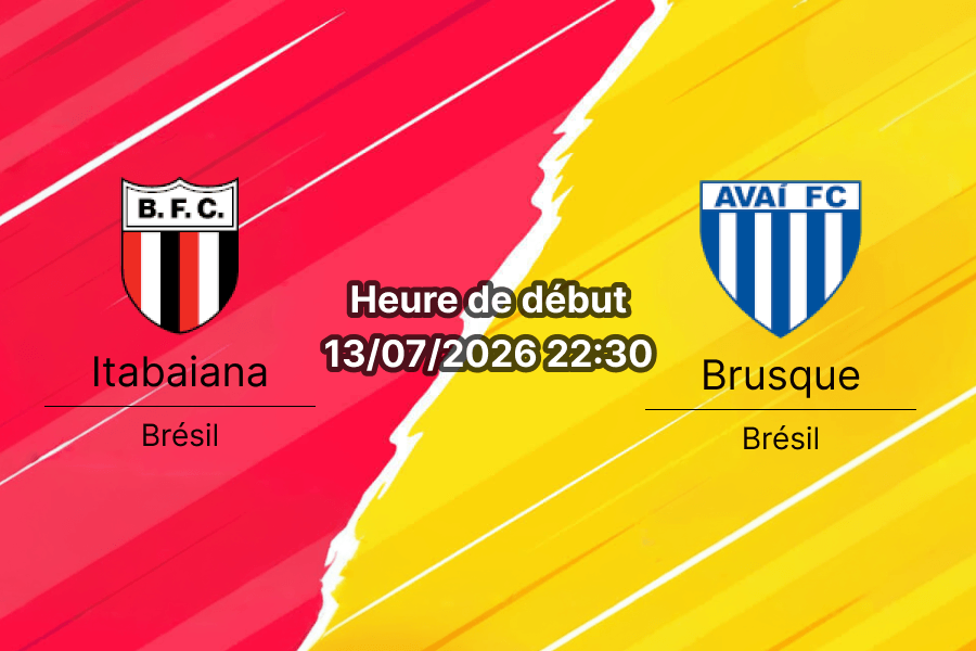 Pronostic Itabaiana Brusque – Stade Etelvino Mendonça, Brasileirão Série C 13 juillet 2026