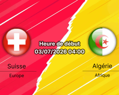 Pronostic Suisse Algérie – BC Place Vancouver, 1/16e de finale Coupe du Monde 2026, 3 juillet
