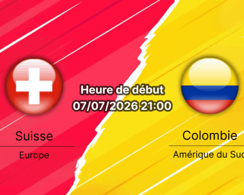 Pronostic Suisse Colombie – BC Place Vancouver, Coupe du monde 2026, 8e de finale 7 juillet