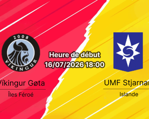 Pronostic Vikingur Gota Stjarnan – Injector Arena Klaksvík, 1er tour qualifications Ligue Conférence UEFA 16 juillet 2026