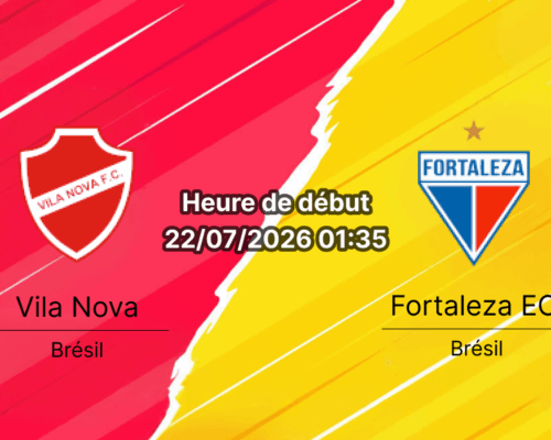 Pronostic Vila Nova Fortaleza EC – Estádio Onésio Brasileiro Alvarenga Goiânia, Campeonato Brasileiro Série B rodada 19 22 juillet 2026
