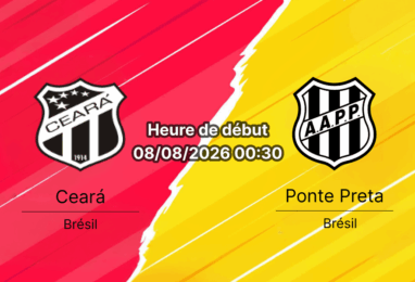 Pronostic Ceará Ponte Preta – Presidente Vargas Stadium Fortaleza, Série B Rodada 21, 7 août 2026