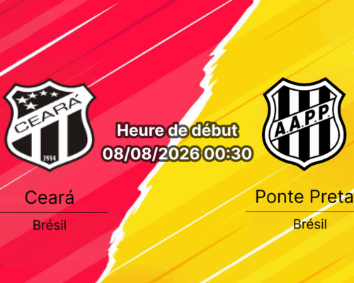 Pronostic Ceará Ponte Preta – Presidente Vargas Stadium Fortaleza, Série B Rodada 21, 7 août 2026