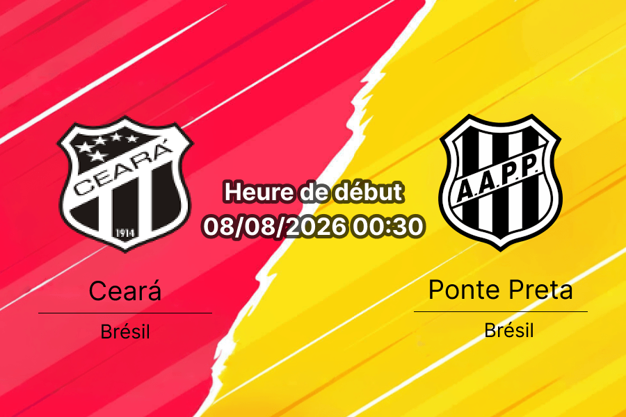 Pronostic Ceará Ponte Preta – Presidente Vargas Stadium Fortaleza, Série B Rodada 21, 7 août 2026
