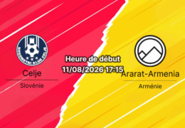 Pronostic Celje Ararat-Armenia — Stadion Zdežele, Ligue des Champions 2026/27, Celje, 11 août 2026