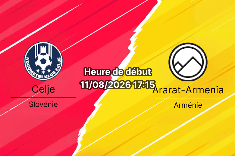 Pronostic Celje Ararat-Armenia — Stadion Zdežele, Ligue des Champions 2026/27, Celje, 11 août 2026
