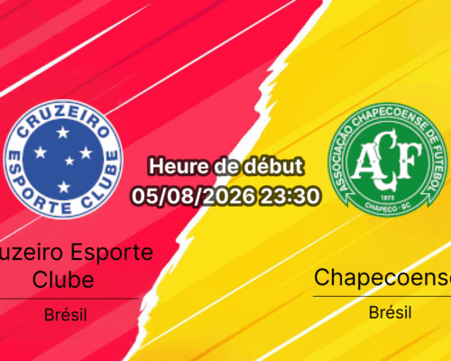 Pronostic Cruzeiro Chapecoense – Mineirão Belo Horizonte, Copa do Brasil oitavas de final retour, 5 août 2026