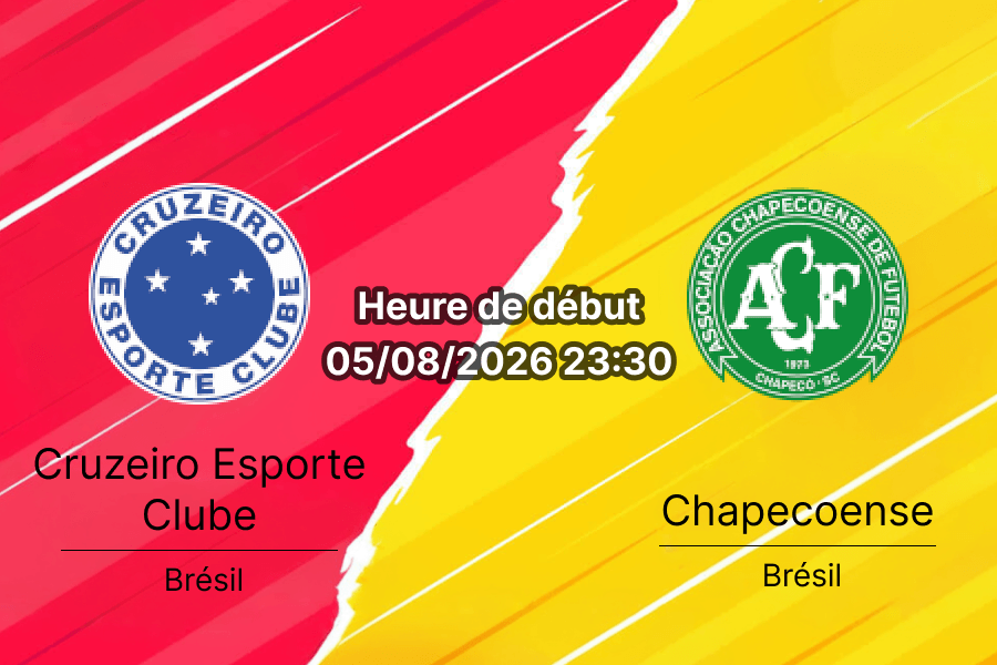 Pronostic Cruzeiro Chapecoense – Mineirão Belo Horizonte, Copa do Brasil oitavas de final retour, 5 août 2026