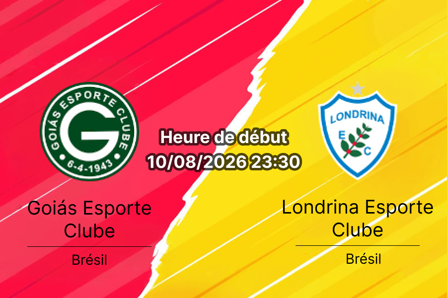 Pronostic Goiás Londrina – Estádio Hailé Pinheiro Goiânia, Série B Rodada 21, 10 août 2026