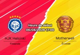 Pronostic HJK Helsinki Motherwell FC – Bolt Arena Helsinki, Conference League 3e tour qualification, 6 août 2026