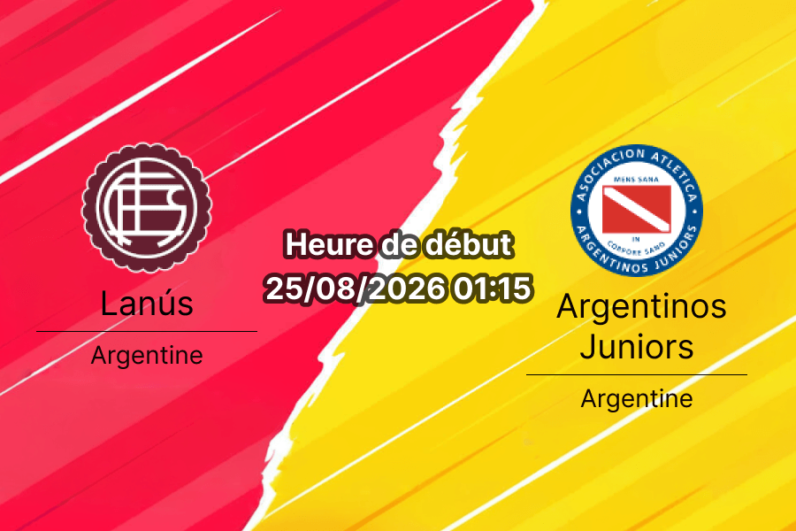 Pronostic Lanús Argentinos Juniors – Estadio Ciudad de Lanús, Torneo Clausura 2026, 6e journée du 25 août
