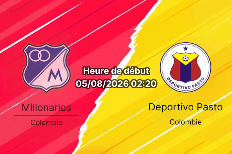 Pronostic Millonarios Deportivo Pasto – El Campín Bogotá, Liga BetPlay II-2026 Fecha 3, 5 août 2026
