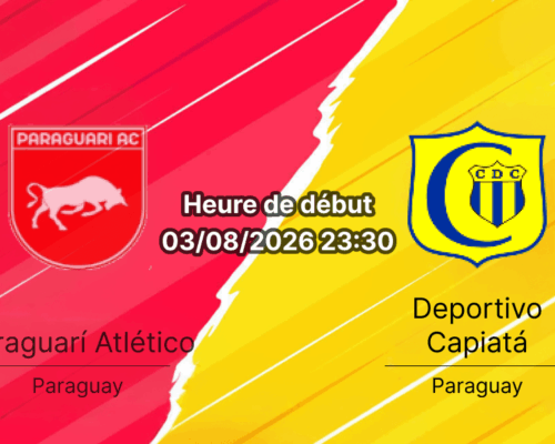 Pronostic Paraguarí Atlético Deportivo Capiatá – Municipal Stadium, División Intermedia Tour 17, 3 août 2026