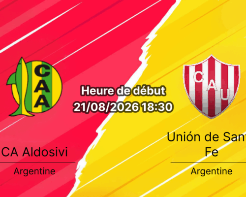 Pronostic Aldosivi Union de Santa Fe – Estadio José María Minella, Liga Profesional Clausura 21 août 2026