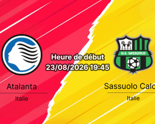 Pronostic Atalanta Sassuolo – New Balance Arena Bergame, Serie A journée 1, 23 août 2026