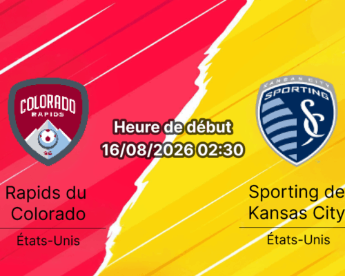 Pronostic Colorado Rapids Sporting KC – Dick's Sporting Goods Park, MLS 16 août 2026
