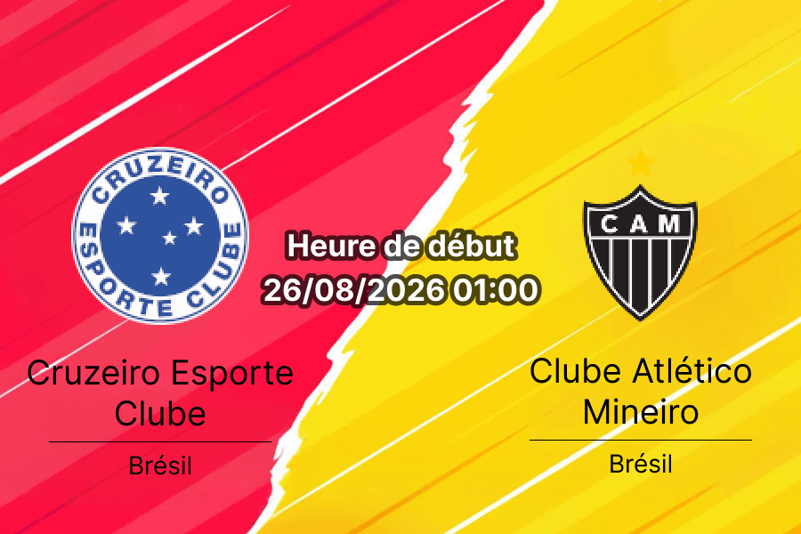 Pronostic Cruzeiro Atlético Mineiro – Mineirão Belo Horizonte, Copa do Brasil quarts de finale 26 août 2026