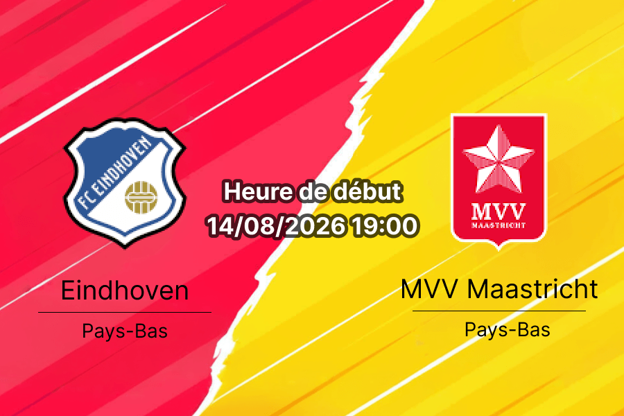 Pronostic Eindhoven MVV Maastricht – Jan Louwers Stadion, Eerste Divisie 14 août 2026