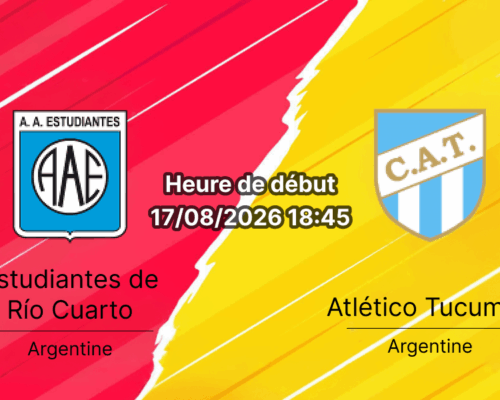Pronostic Estudiantes Río Cuarto Atlético Tucumán – Estadio Antonio Candini, Argentine Clausura 2026