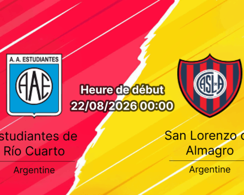 Pronostic Estudiantes Rio Cuarto San Lorenzo – Estadio Antonio Candini, Liga Profesional Clausura 22 août 2026