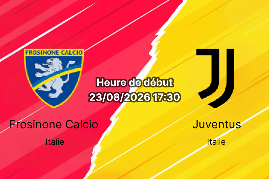 Pronostic Frosinone Juventus – Stadio Benito Stirpe, Serie A journée 1, 23 août 2026